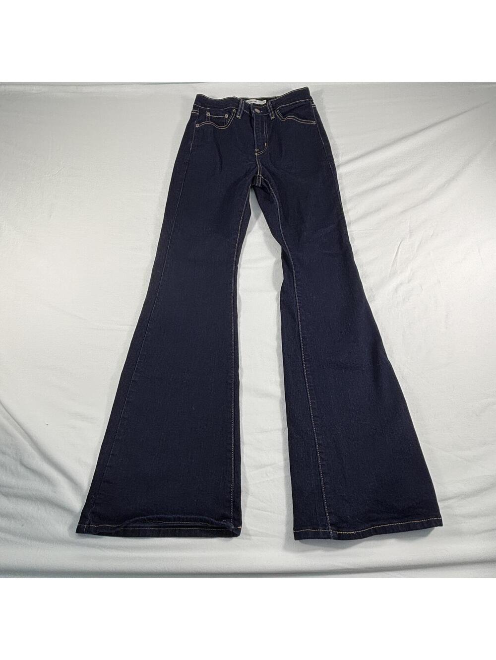 Levi's Women's 726 High Rise Flare Dark Wash Jeans Size 26Wx32L